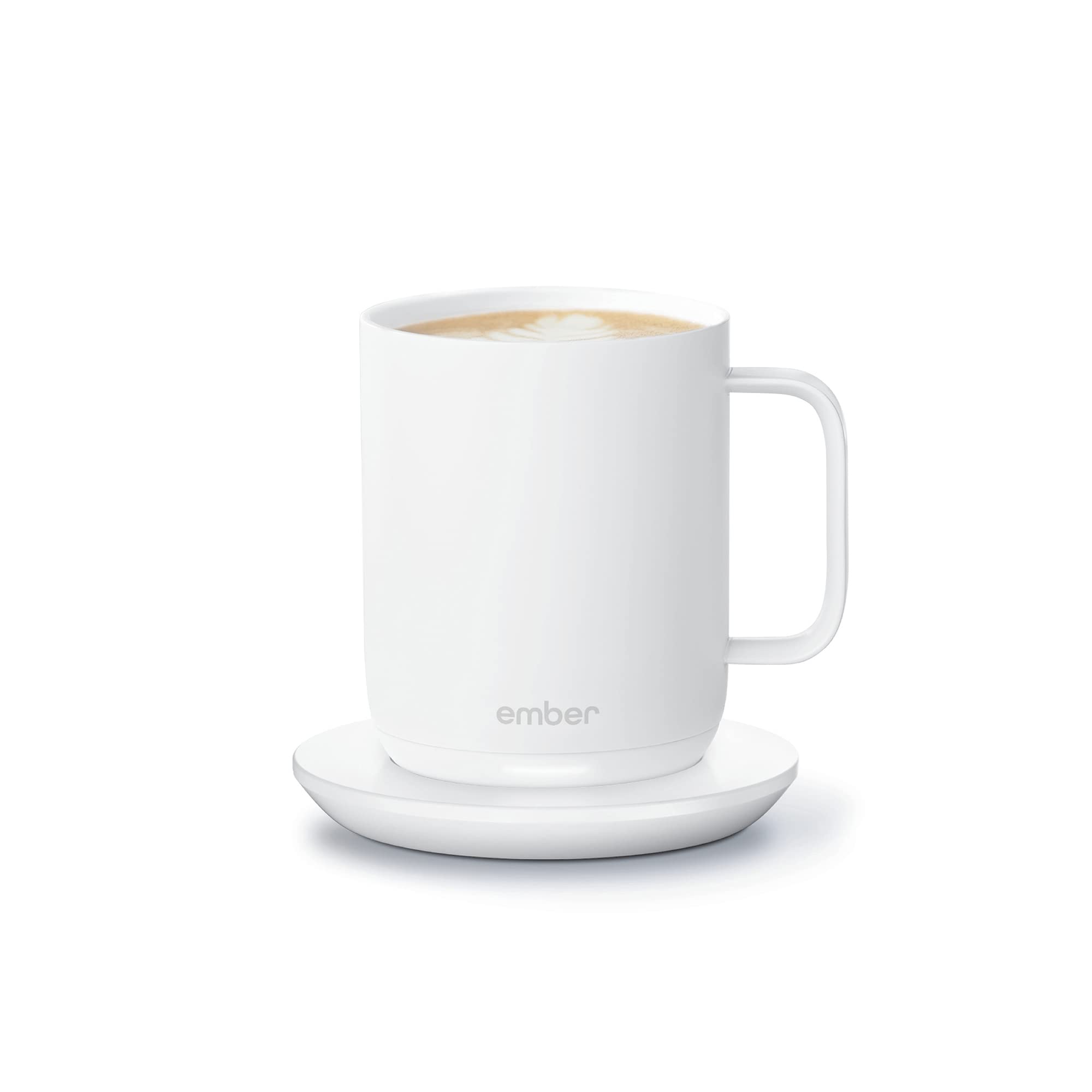 Ember Temperature Control Smart Mug 2, 14 Oz, App-Controlled Heated Coffee Mug with 80 Min Battery Life and Improved Design, White