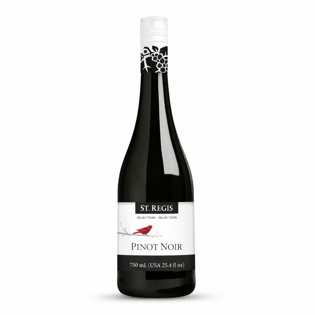 ST. REGIS Non-Alcoholic Cabernet Sauvignon, 25.4 Fl Oz (6 Pack) - Low Calorie, Low Sugar - Fruity & Spicy Rich Flavor from Spain