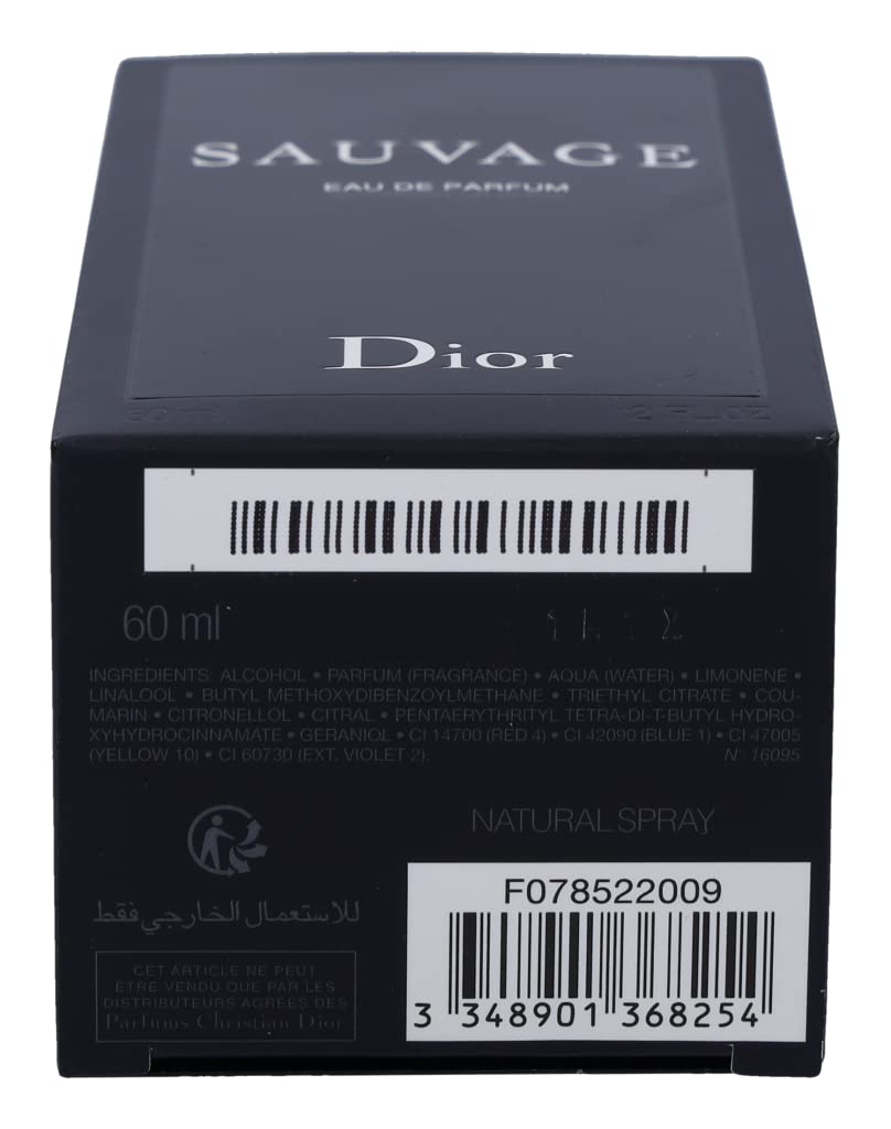 Christian Dior Sauvage Eau De Toilette Spray 2 Fl Oz/ 60 Ml for Men By Christian Dior