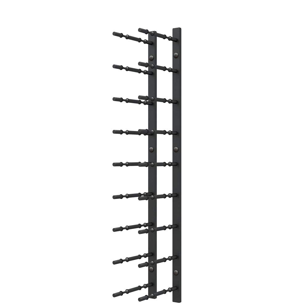 Ultra Wine Racks Wall Mounted Label-Out Wine Racks (4 Foot 2 Deep, Matte Black, 24 Wine Bottles) - Modern Metal Wine Storage, Modular Design for Home Bar, Kitchen, Dining Rooms, & Wine Cellars