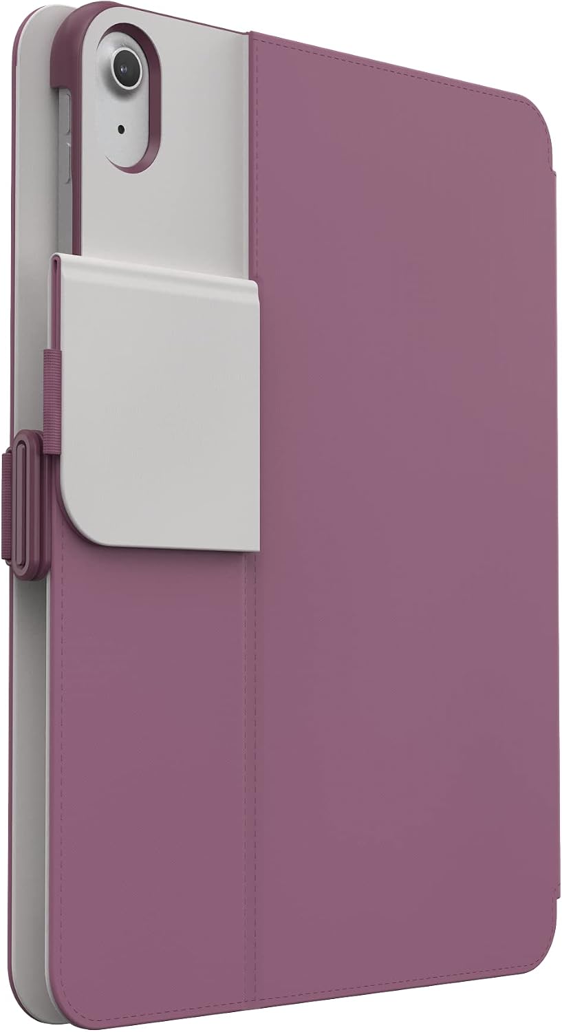 Speck iPad 10th Generation Case 2022 - Slim Multi Range Stand, Hard Back Case -Apple Pencil Holder & Drop Protection - 10.9 Inch iPad, Camera Shield - Plumberry, Crushed Apple, Crepe Pink BalanceFolio
