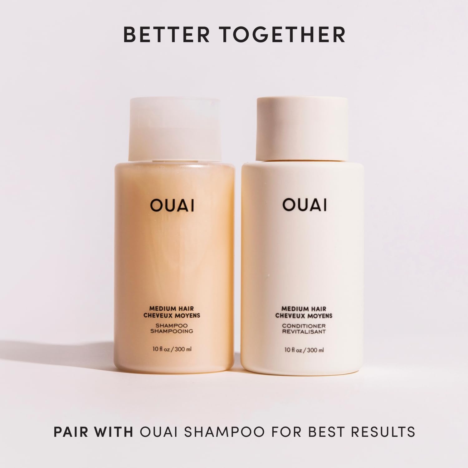 OUAI Fine Hair Conditioner - Volumizing Conditioner for Fine Hair Made with Keratin, Biotin and Chia Seed Oil - Adds Softness, Bounce and Volume - Free from Parabens, Sulfates, and Phthalates (10 Oz)
