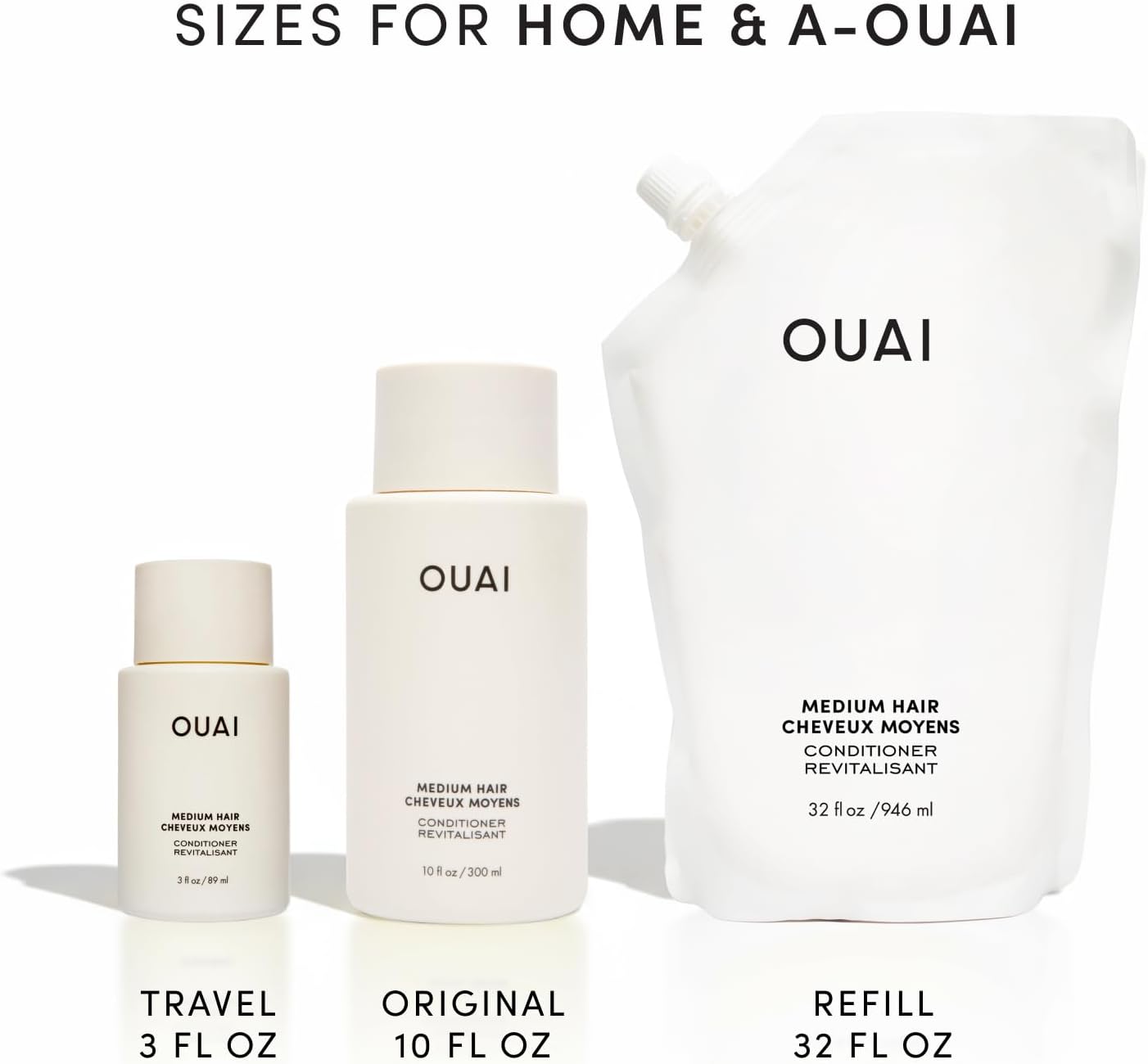 OUAI Fine Hair Conditioner - Volumizing Conditioner for Fine Hair Made with Keratin, Biotin and Chia Seed Oil - Adds Softness, Bounce and Volume - Free from Parabens, Sulfates, and Phthalates (10 Oz)