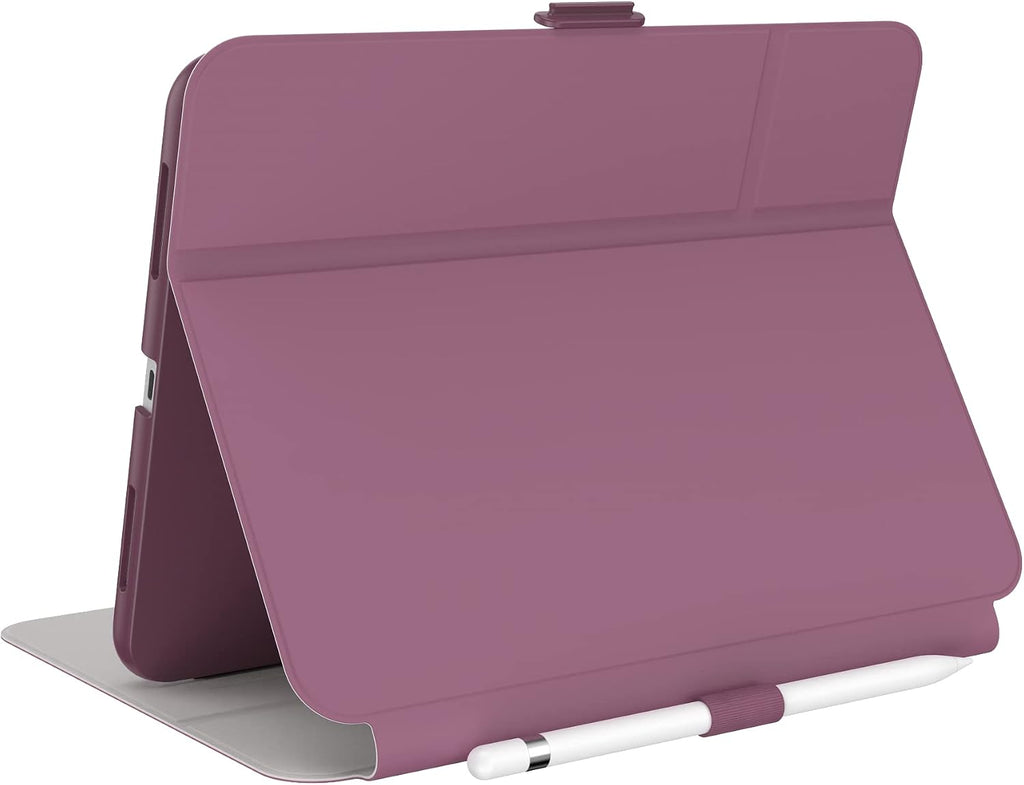Speck iPad 10th Generation Case 2022 - Slim Multi Range Stand, Hard Back Case -Apple Pencil Holder & Drop Protection - 10.9 Inch iPad, Camera Shield - Plumberry, Crushed Apple, Crepe Pink BalanceFolio