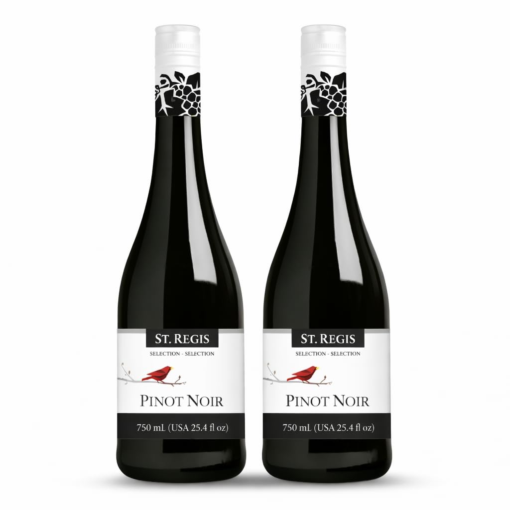 ST. REGIS Non-Alcoholic Cabernet Sauvignon, 25.4 Fl Oz (6 Pack) - Low Calorie, Low Sugar - Fruity & Spicy Rich Flavor from Spain