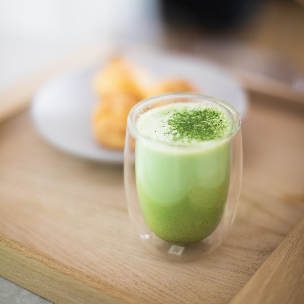 Matcha Maker Starter Kit, an Innovative At-home Matcha Machine that Produces Freshly Ground Matcha from Organic Shade-grown Japanese Tea Leaves (White)