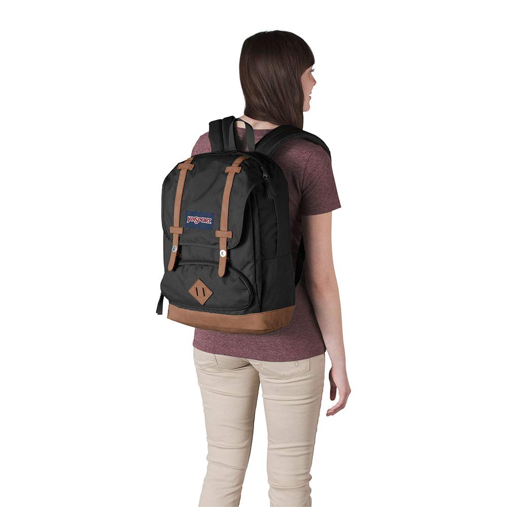 JanSport Cortlandt Laptop Backpack, Misty Rose, 15” Laptop Sleeve-Synthetic Leather Shoulder Computer Bag with Large Compartment, Padded Straps-Book Rucksack for Men, Women