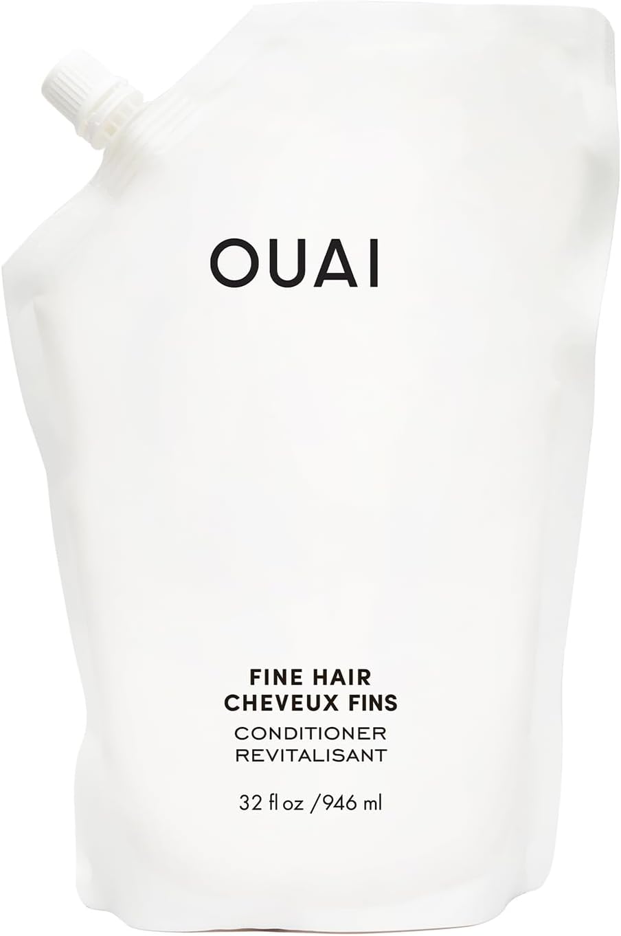 OUAI Fine Hair Conditioner - Volumizing Conditioner for Fine Hair Made with Keratin, Biotin and Chia Seed Oil - Adds Softness, Bounce and Volume - Free from Parabens, Sulfates, and Phthalates (10 Oz)