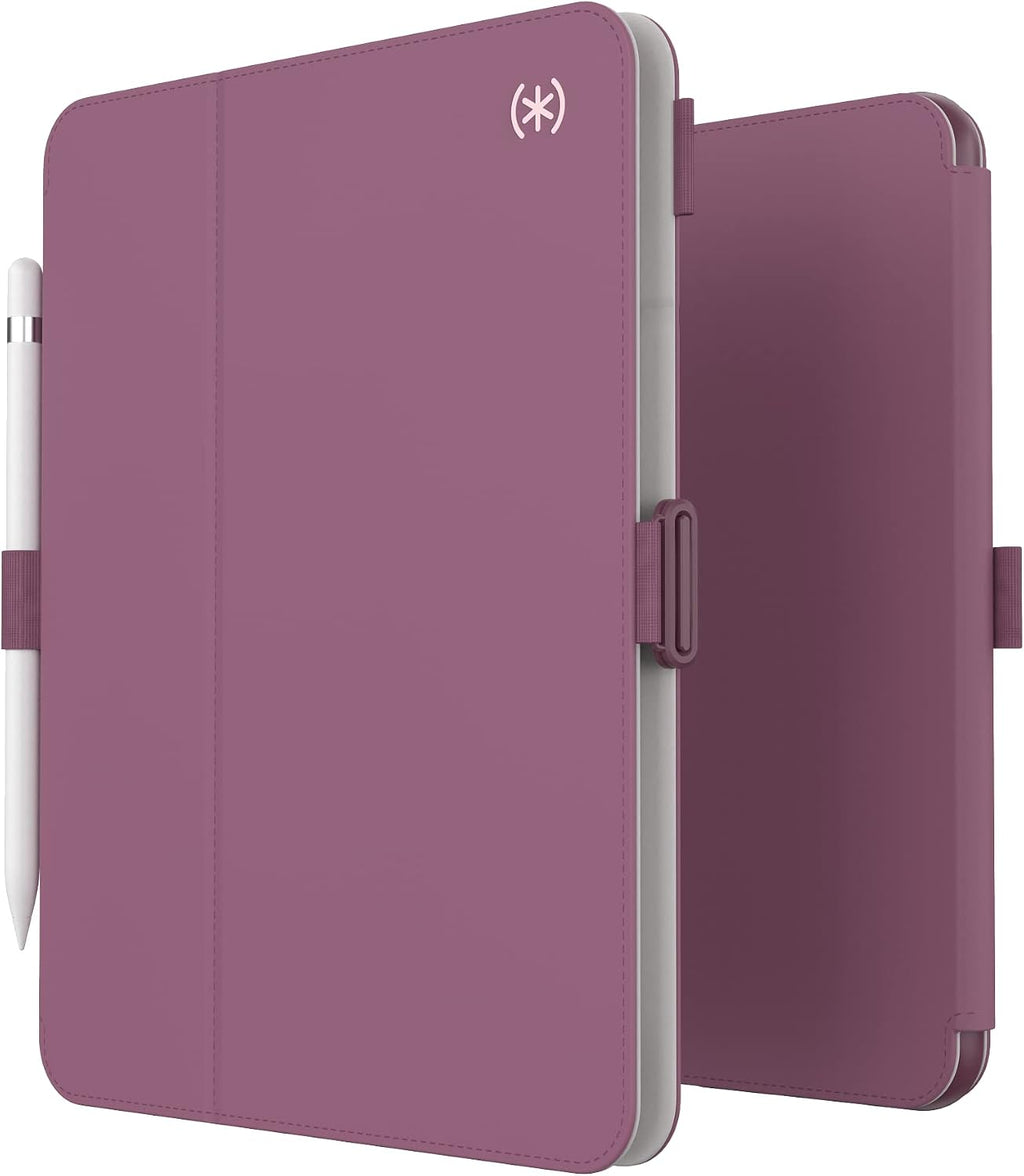 Speck iPad 10th Generation Case 2022 - Slim Multi Range Stand, Hard Back Case -Apple Pencil Holder & Drop Protection - 10.9 Inch iPad, Camera Shield - Plumberry, Crushed Apple, Crepe Pink BalanceFolio