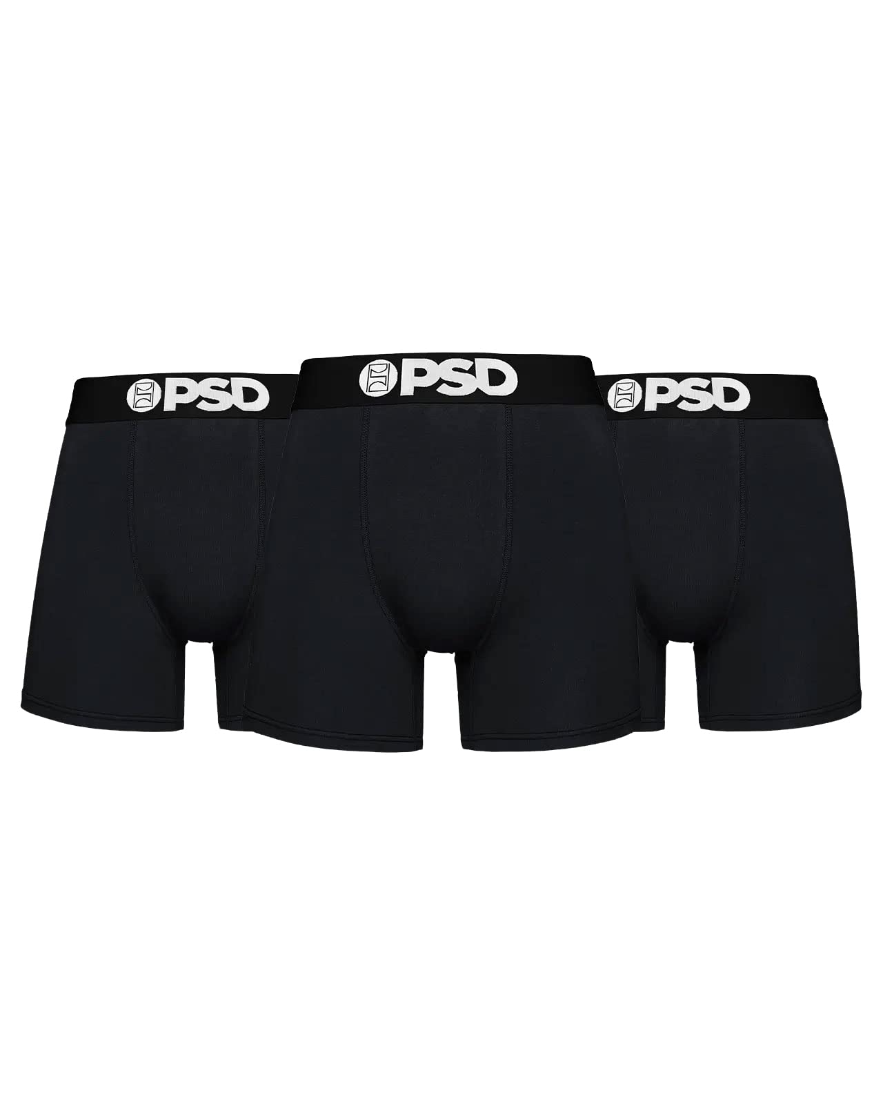 PSD Underwear Mens Boxer Briefs - 3 & 6 Pack, Mid & Standard Length, Soft & Breathable Boxer Briefs for Men