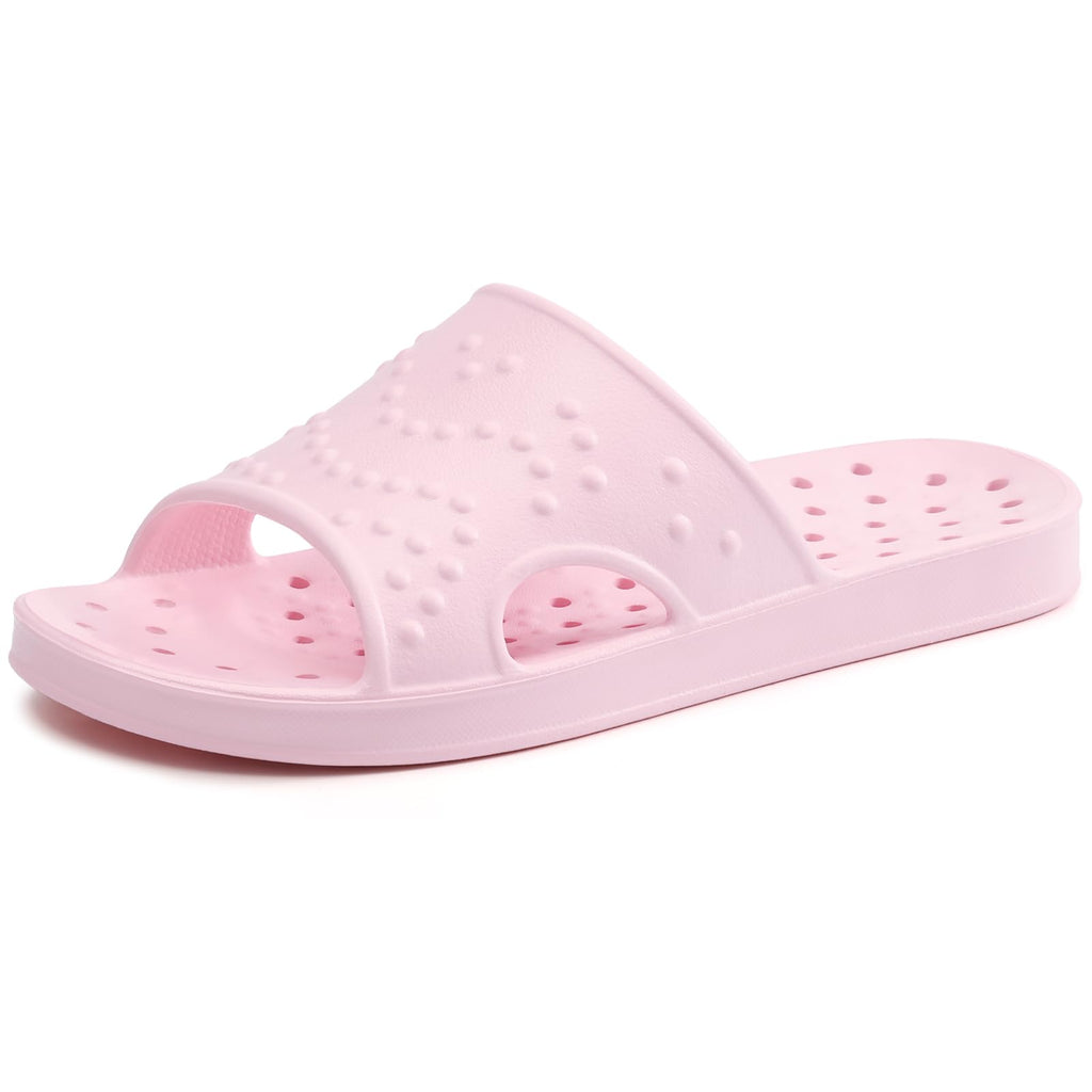 shevalues Shower Shoes for Women Men with Arch Support Quick Drying Pool Slides Lightweight Beach Sandals with Drain Holes