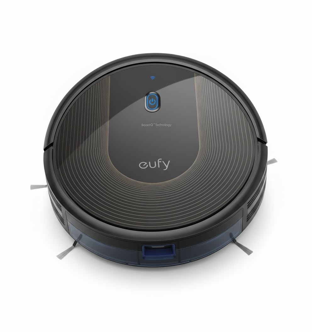 eufy 11S MAX Robot Vacuum Cleaner, Super Thin, Quiet | Self-Charging, Easy to use, Cleans Hard Floors to Medium-Pile Carpets, Black