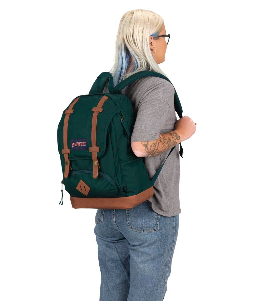 JanSport Cortlandt Laptop Backpack, Misty Rose, 15” Laptop Sleeve-Synthetic Leather Shoulder Computer Bag with Large Compartment, Padded Straps-Book Rucksack for Men, Women