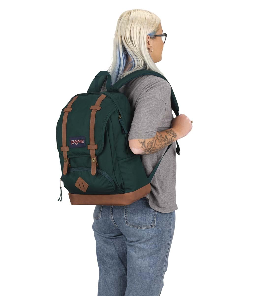 JanSport Cortlandt Laptop Backpack, Misty Rose, 15” Laptop Sleeve-Synthetic Leather Shoulder Computer Bag with Large Compartment, Padded Straps-Book Rucksack for Men, Women