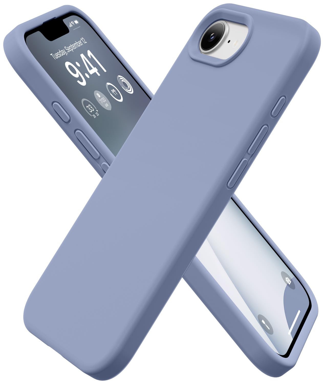 GolbinBox Magnetic for iPhone 17 Pro Max Case, Compatible with MagSafe, [Full Camera Protection] [Screen Protector], Silicone Shockproof Phone Cover with Anti-Scratch Microfiber Lining, Chalk Pink