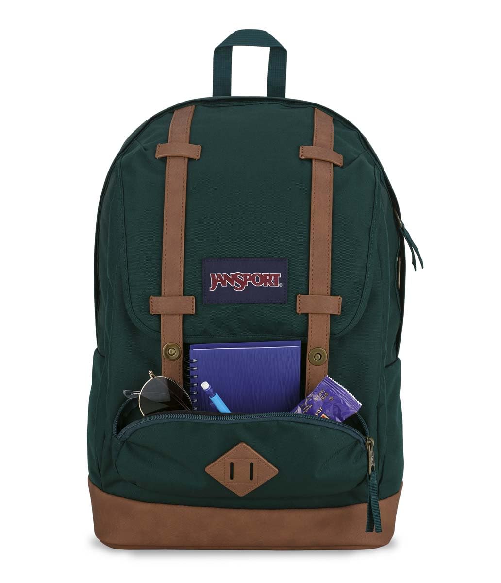 JanSport Cortlandt Laptop Backpack, Misty Rose, 15” Laptop Sleeve-Synthetic Leather Shoulder Computer Bag with Large Compartment, Padded Straps-Book Rucksack for Men, Women