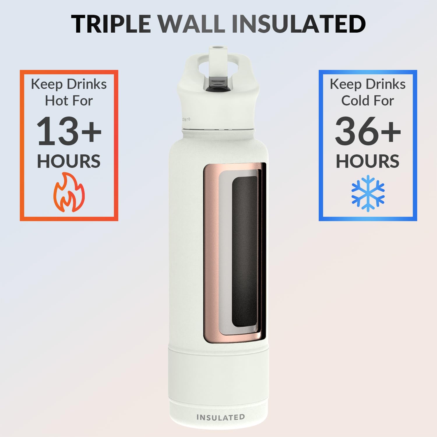 Coldest Insulated Water Bottle with Straw Lid - Stainless Steel Metal Insulated Bottle for Men & Women (Oceanic Green, 32 oz)
