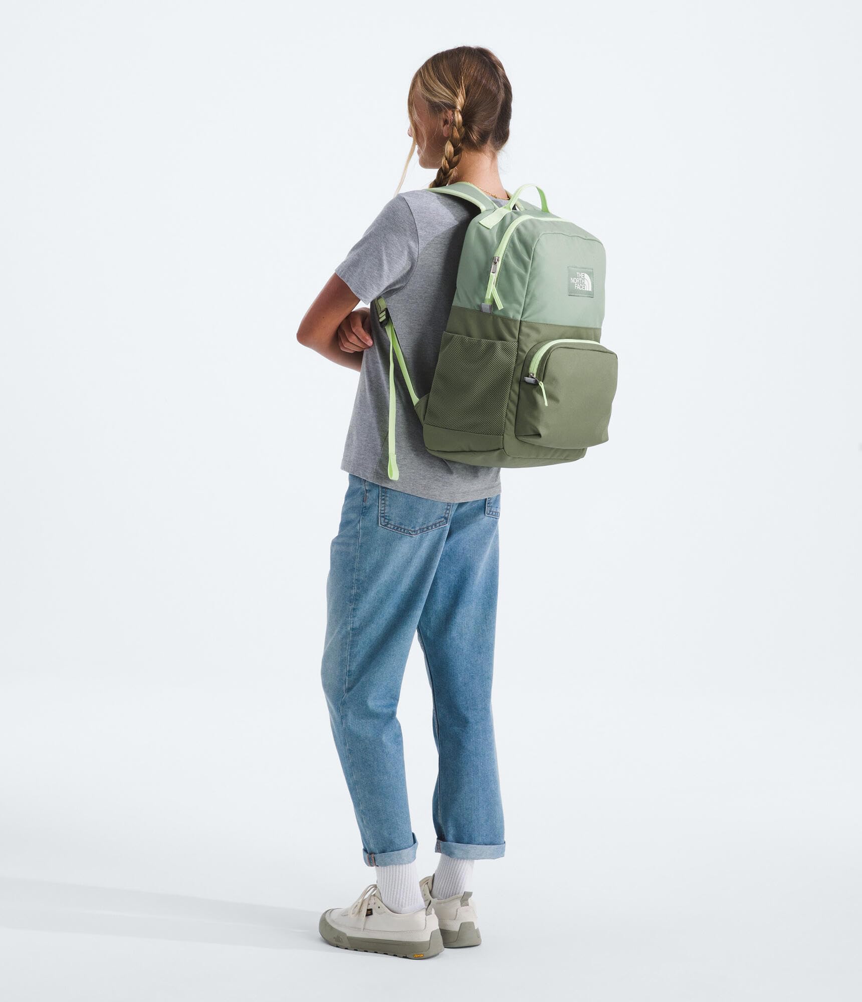 The North Face Teen Chuckwalla Daypack - Travel Backpack, Laptop Sleeve, Reflective Safety Details, Adjustable Strap, Pacific Teal/Slate Moss/Evergreen, One Size