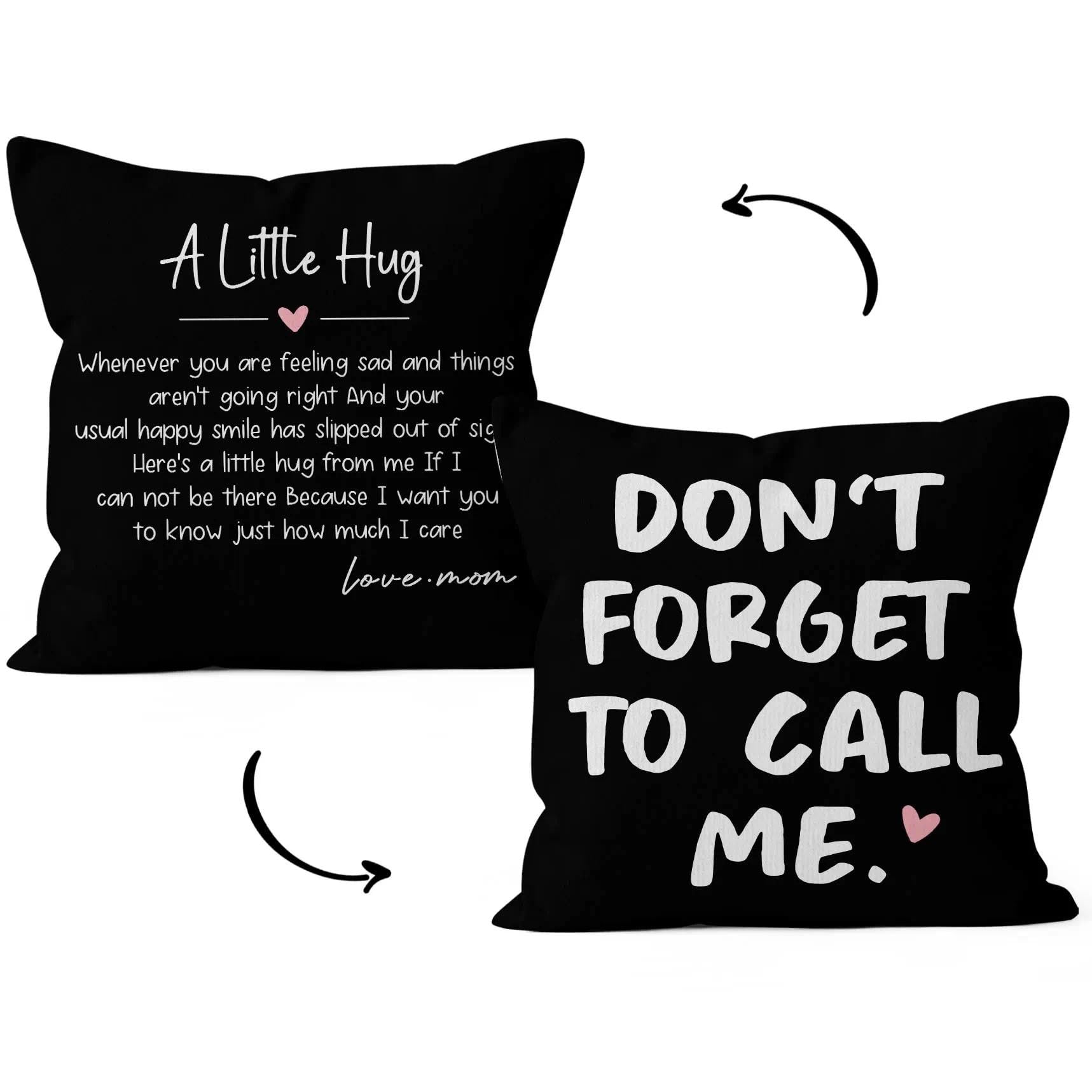 HIWX College Dorm Decor,Funny Have Fun Be Safe Make Good Choices Call Your Mom Decorative 18 x 18 Throw Pillow Cover,Call Your Mom Pillow,Throw Pillows for Dorm Bed Room Student Decor Pillowcase