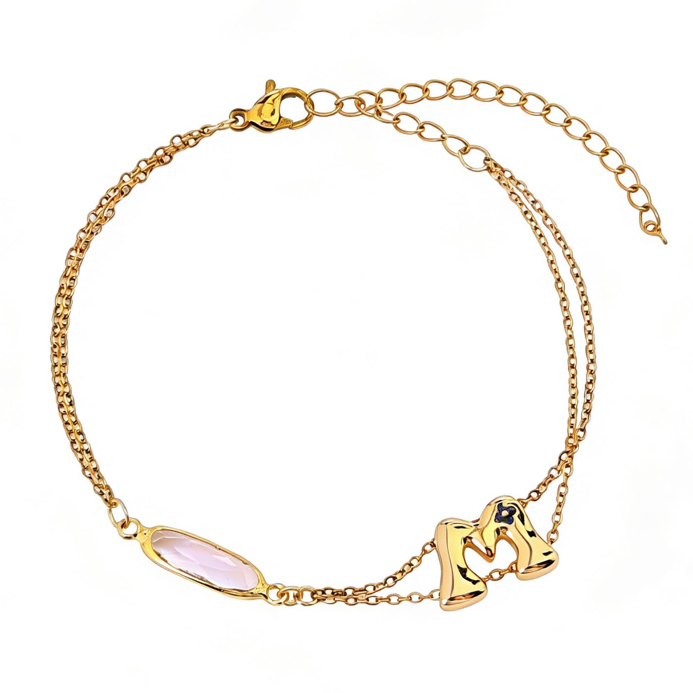 Personalized Name Bracelet for Women | Custom Bubble Letter, Jewelry Gift for Mom, Bridesmaid, Girlfriend