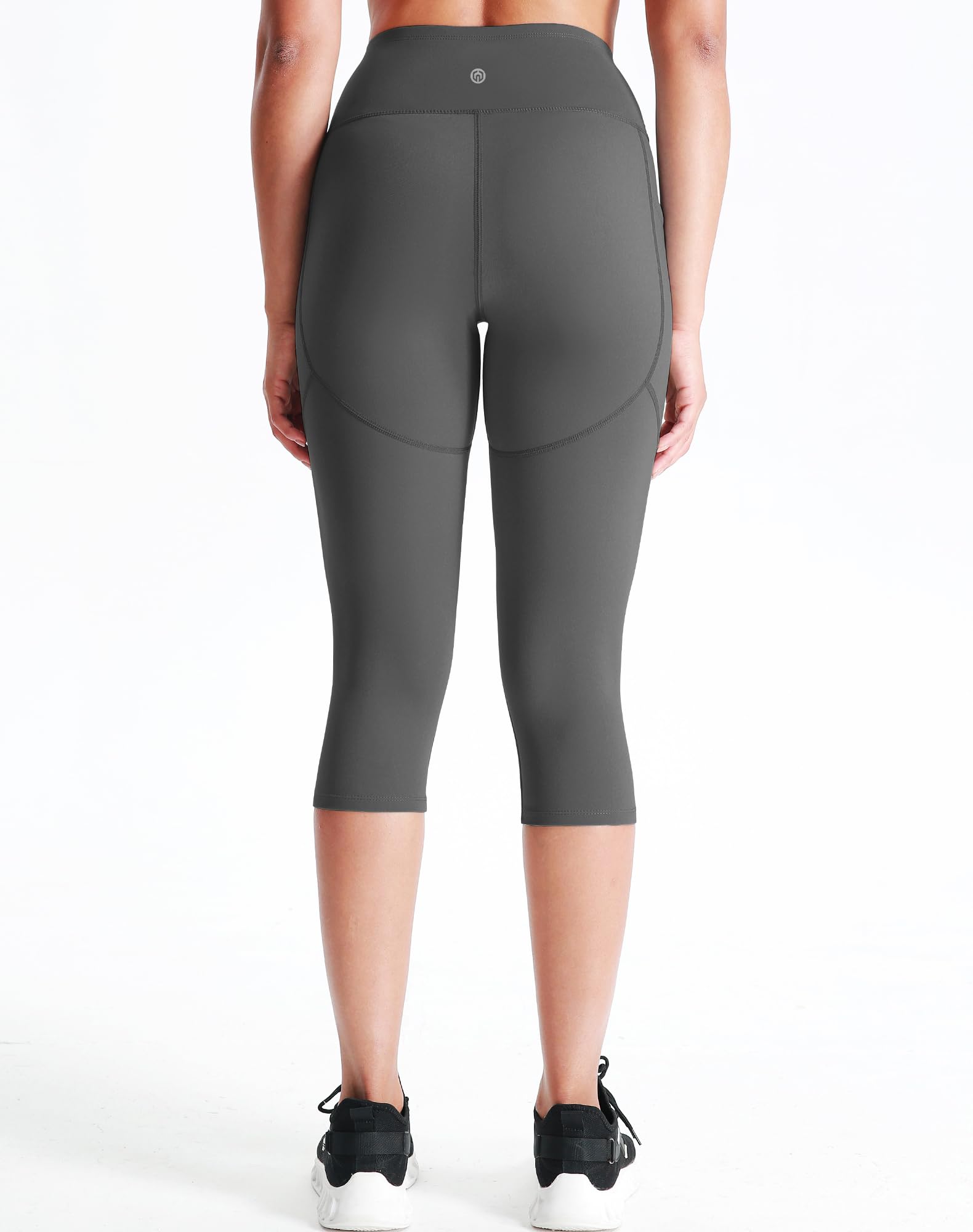 NELEUS Women's Yoga Running Capris Tummy Control High Waist Workout Pants
