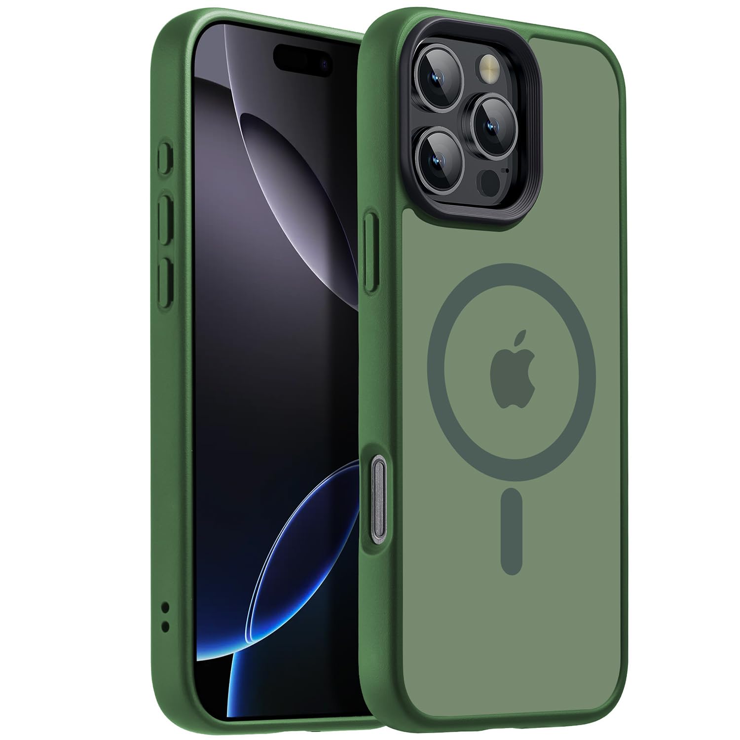 for iPhone 17 Pro Max case with Camera Lens Protector[10Ft Military-Grade Protection] Compatible with fit MagSafe Shockproof Slim Thin Cover case for iPhone 17 Pro Max 6.9 inch, Orange Bumper