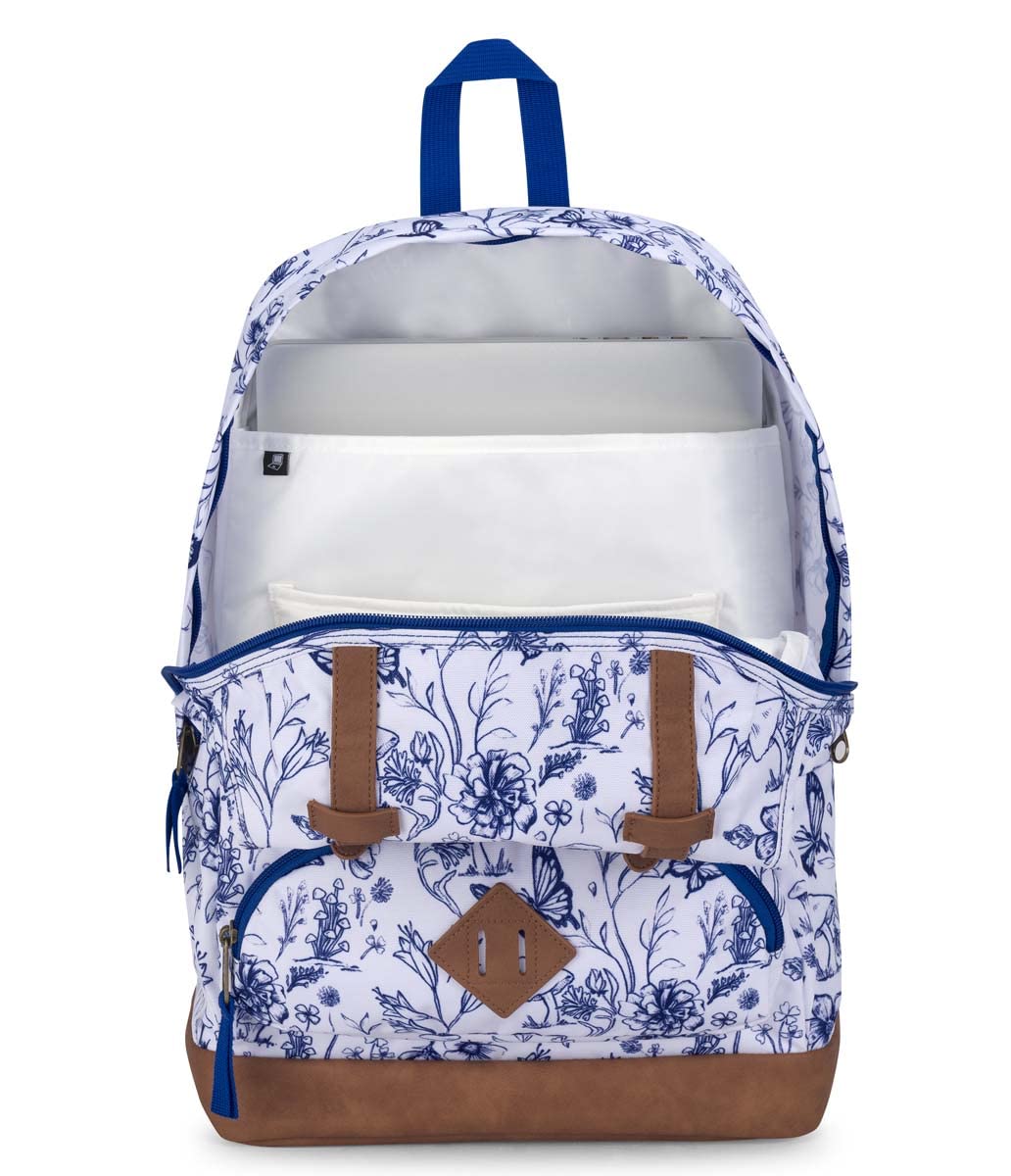 JanSport Cortlandt Laptop Backpack, Misty Rose, 15” Laptop Sleeve-Synthetic Leather Shoulder Computer Bag with Large Compartment, Padded Straps-Book Rucksack for Men, Women