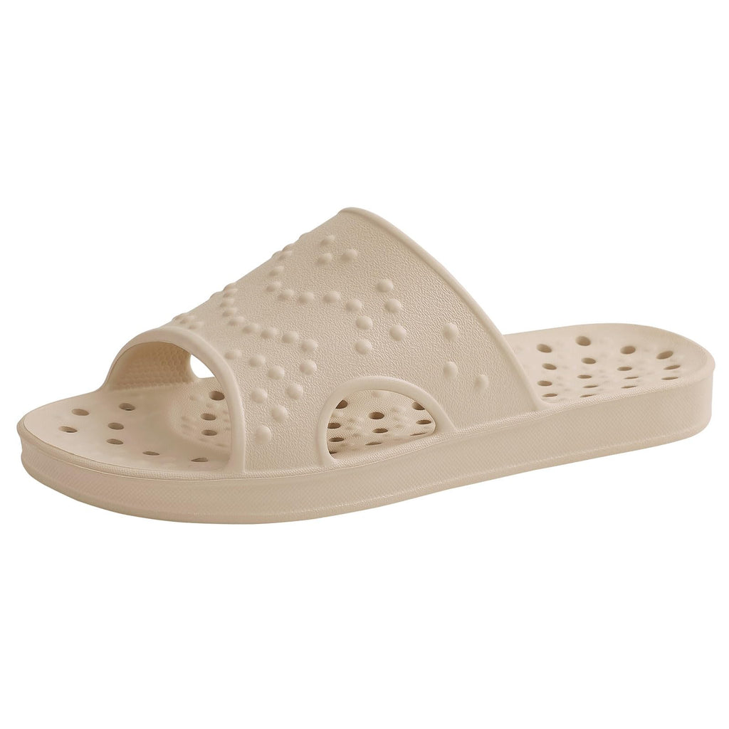 shevalues Shower Shoes for Women Men with Arch Support Quick Drying Pool Slides Lightweight Beach Sandals with Drain Holes