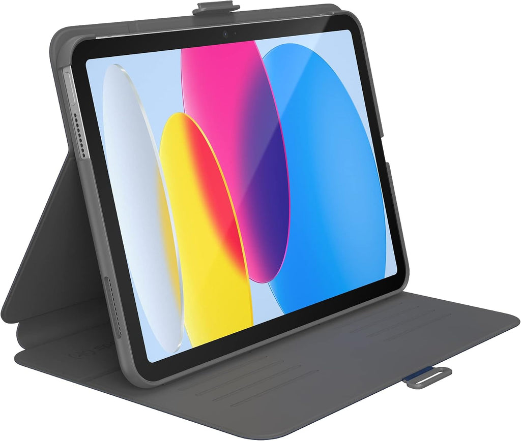Speck iPad 10th Generation Case 2022 - Slim Multi Range Stand, Hard Back Case -Apple Pencil Holder & Drop Protection - 10.9 Inch iPad, Camera Shield - Plumberry, Crushed Apple, Crepe Pink BalanceFolio
