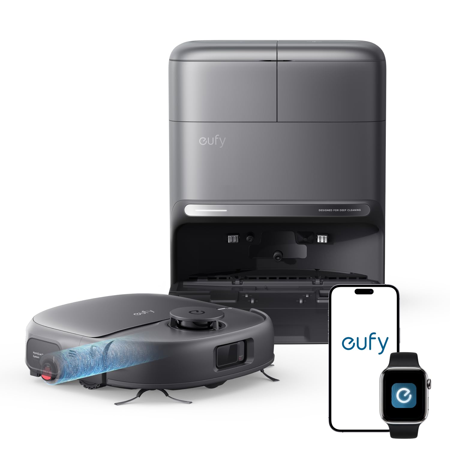 eufy 11S MAX Robot Vacuum Cleaner, Super Thin, Quiet | Self-Charging, Easy to use, Cleans Hard Floors to Medium-Pile Carpets, Black