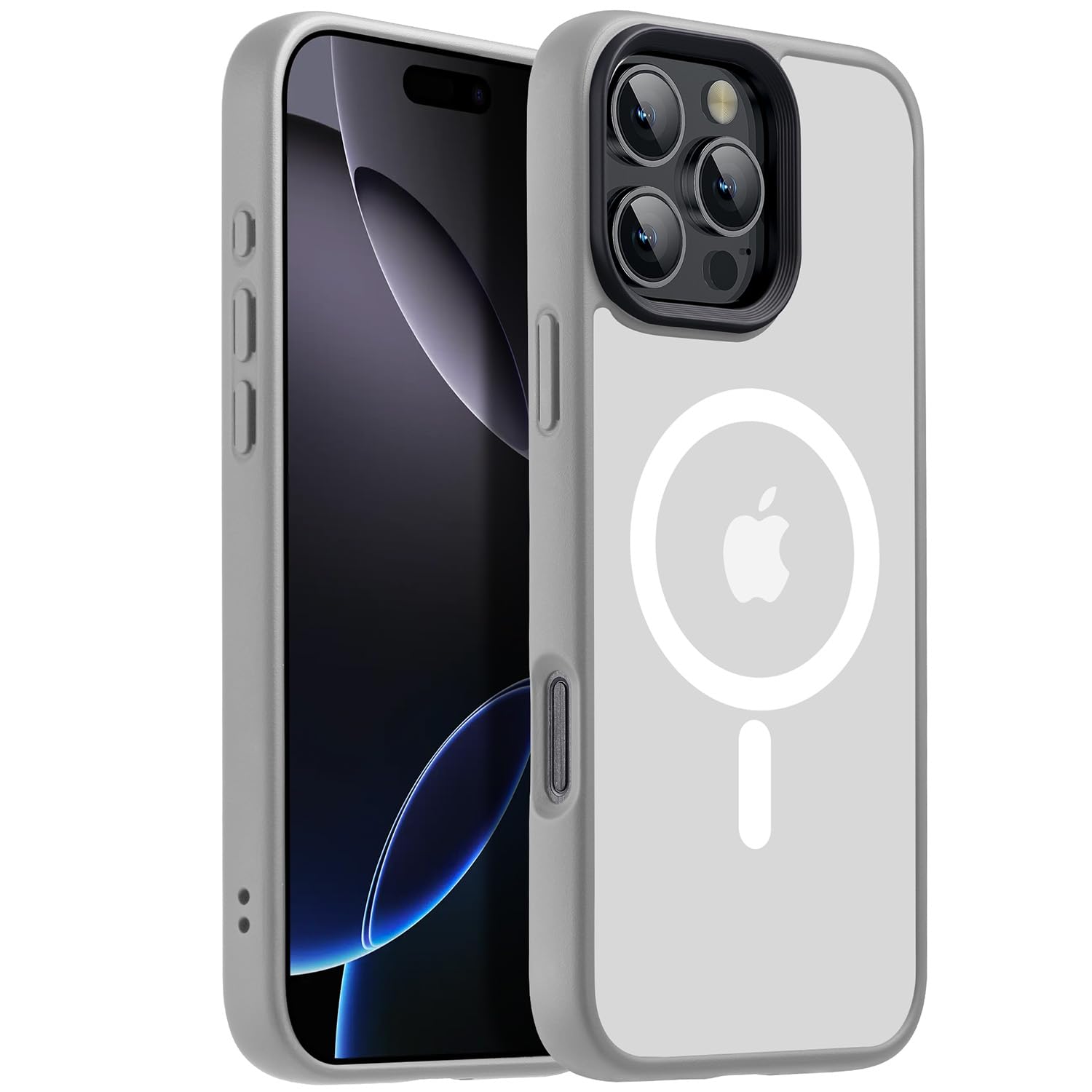 for iPhone 17 Pro Max case with Camera Lens Protector[10Ft Military-Grade Protection] Compatible with fit MagSafe Shockproof Slim Thin Cover case for iPhone 17 Pro Max 6.9 inch, Orange Bumper