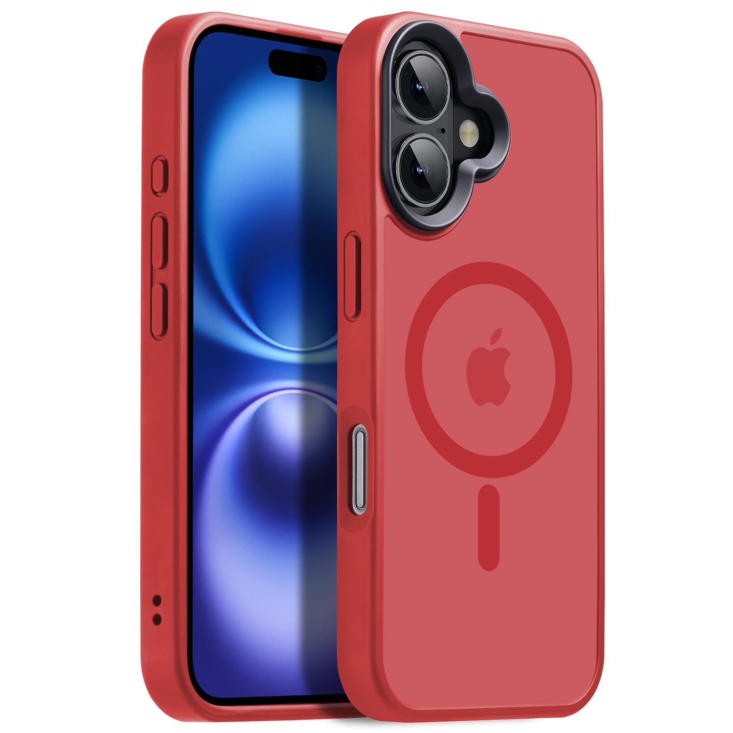 for iPhone 17 Pro Max case with Camera Lens Protector[10Ft Military-Grade Protection] Compatible with fit MagSafe Shockproof Slim Thin Cover case for iPhone 17 Pro Max 6.9 inch, Orange Bumper