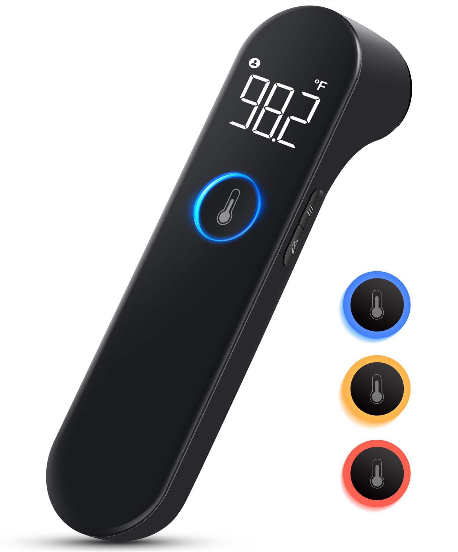 Viproud Thermometer for Adults and Kids, Fast Accurate Baby Thermometer | 1 second Result, Fever Alarm, Mute Mode, Body & Object Mode, 35 Memory Recall, Baby Essentials, Lifetime Support