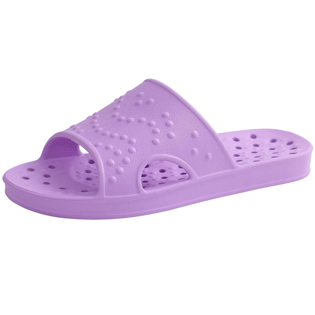 shevalues Shower Shoes for Women Men with Arch Support Quick Drying Pool Slides Lightweight Beach Sandals with Drain Holes