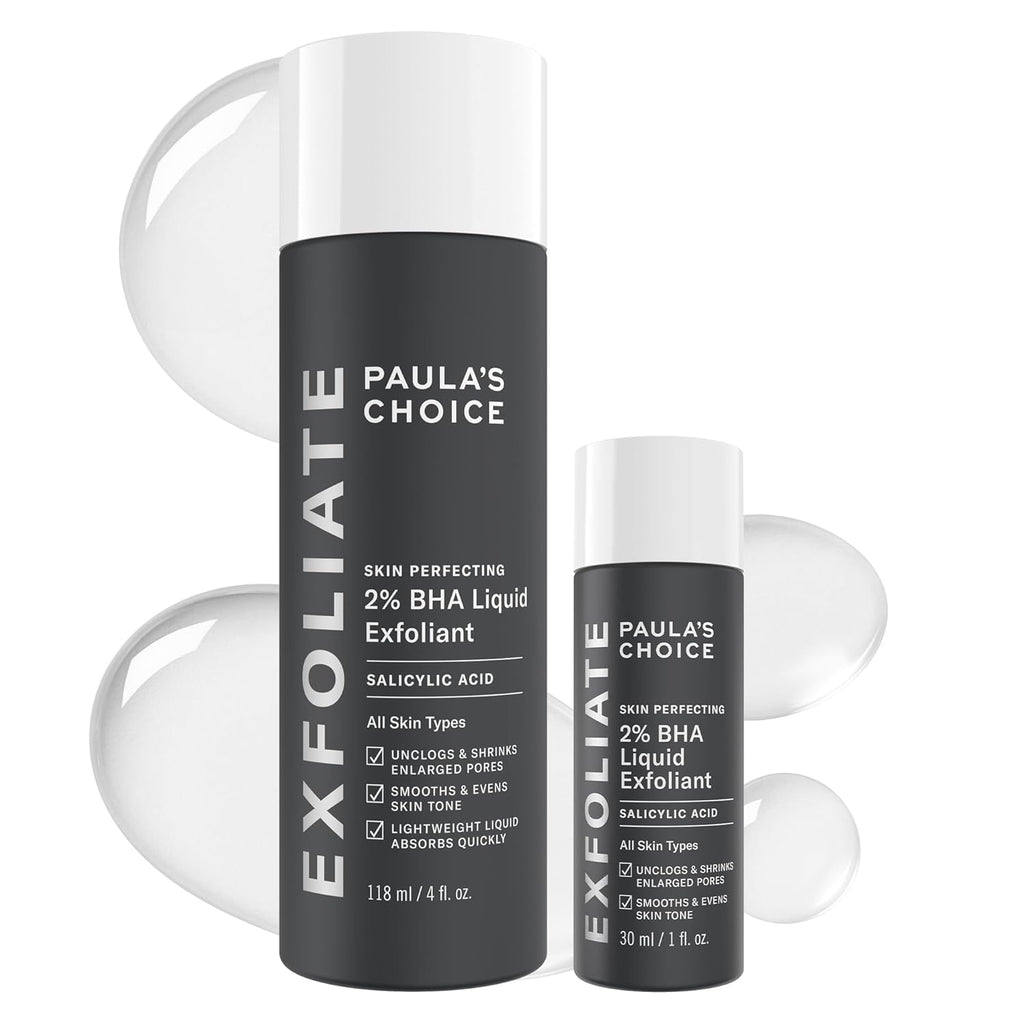 Paula's Choice SKIN PERFECTING 2% BHA Liquid Exfoliant with Salicylic Acid, Facial Polish for Pores, Wrinkles & Fine Lines, Suitable for Blackhead-Prone Skin, Fragrance-Free