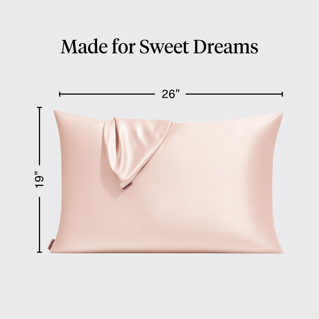 Kitsch Satin Pillowcase with Zipper - Standard Size, Leopard | Softer Than Silk Pillow Cases, Smooth Cooling Satin Pillow Case for Hair and Skin, Wrinkle-Free, Machine Washable