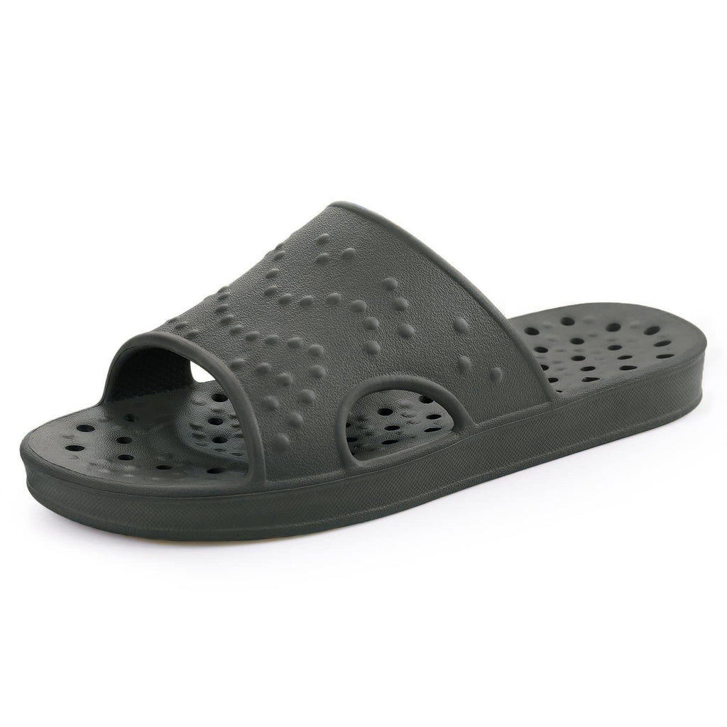 shevalues Shower Shoes for Women Men with Arch Support Quick Drying Pool Slides Lightweight Beach Sandals with Drain Holes
