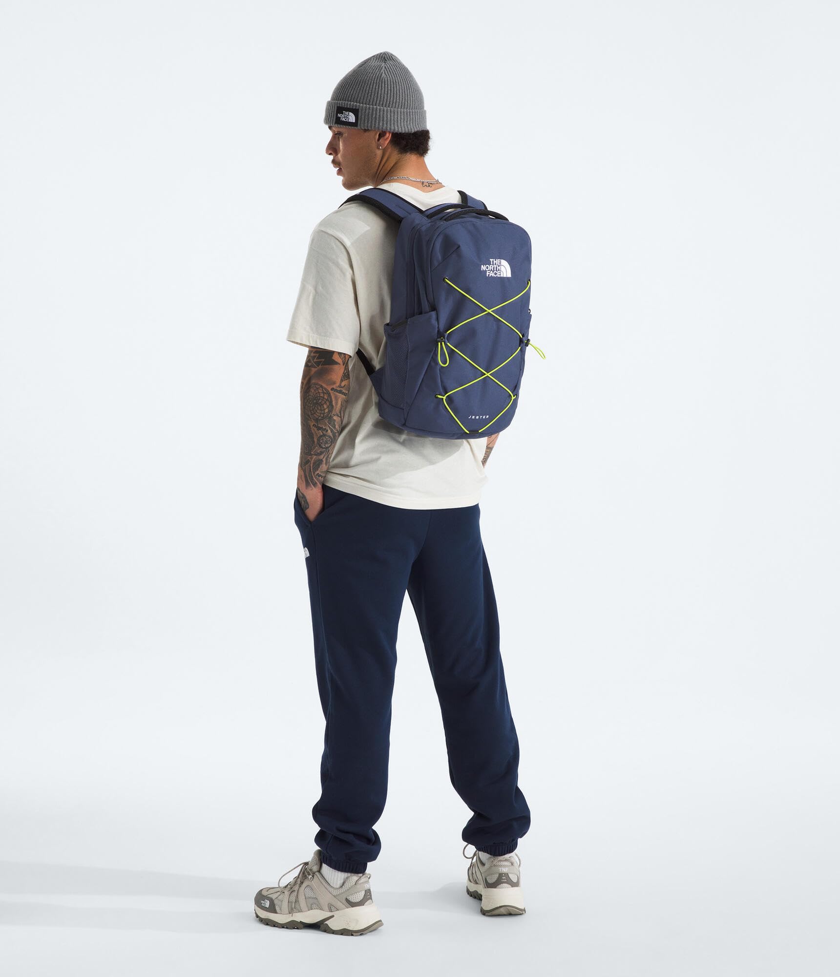 The North Face Jester Everyday Laptop Backpack - Commuter Daypack, Water Repellent, Laptop Sleeve, TNF Black-NPF, One Size | 28L recycled polyester with DWR finish, padded 16 in sleeve, chiropractor-endorsed FlexVent suspension, bottle pockets