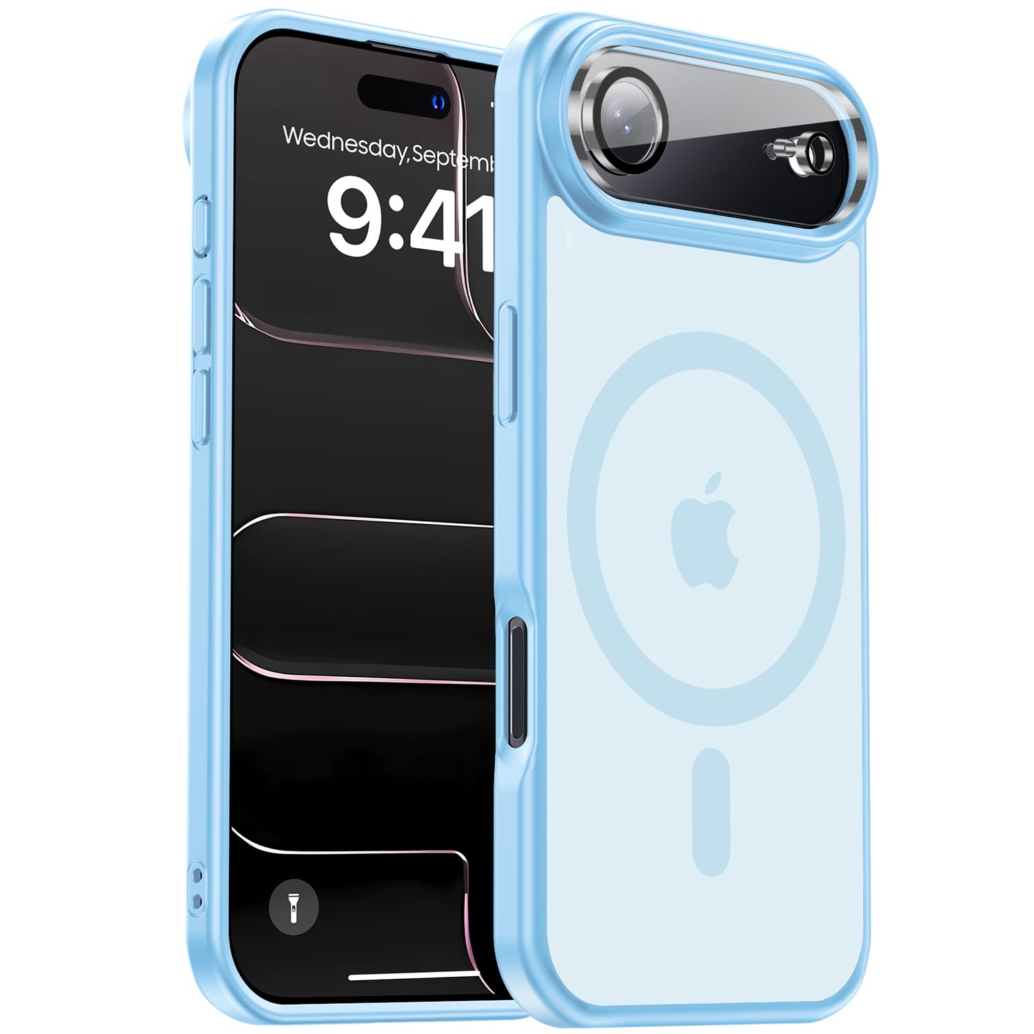 for iPhone 17 Pro Max case with Camera Lens Protector[10Ft Military-Grade Protection] Compatible with fit MagSafe Shockproof Slim Thin Cover case for iPhone 17 Pro Max 6.9 inch, Orange Bumper