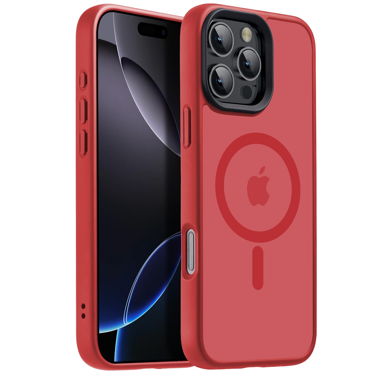 for iPhone 17 Pro Max case with Camera Lens Protector[10Ft Military-Grade Protection] Compatible with fit MagSafe Shockproof Slim Thin Cover case for iPhone 17 Pro Max 6.9 inch, Orange Bumper