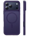 Magnetic for iPhone 17 Pro Max Case, Compatible with MagSafe, [Military Grade Drop Protection] Translucent Matte Shockproof Protective Anti-Fingerprint Phone Case, 6.9", Dark Purple