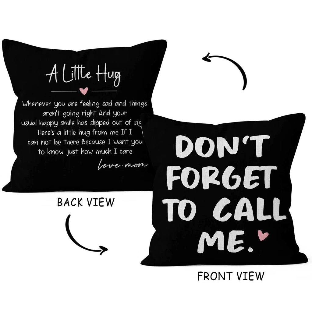 HIWX College Dorm Decor,Funny Have Fun Be Safe Make Good Choices Call Your Mom Decorative 18 x 18 Throw Pillow Cover,Call Your Mom Pillow,Throw Pillows for Dorm Bed Room Student Decor Pillowcase