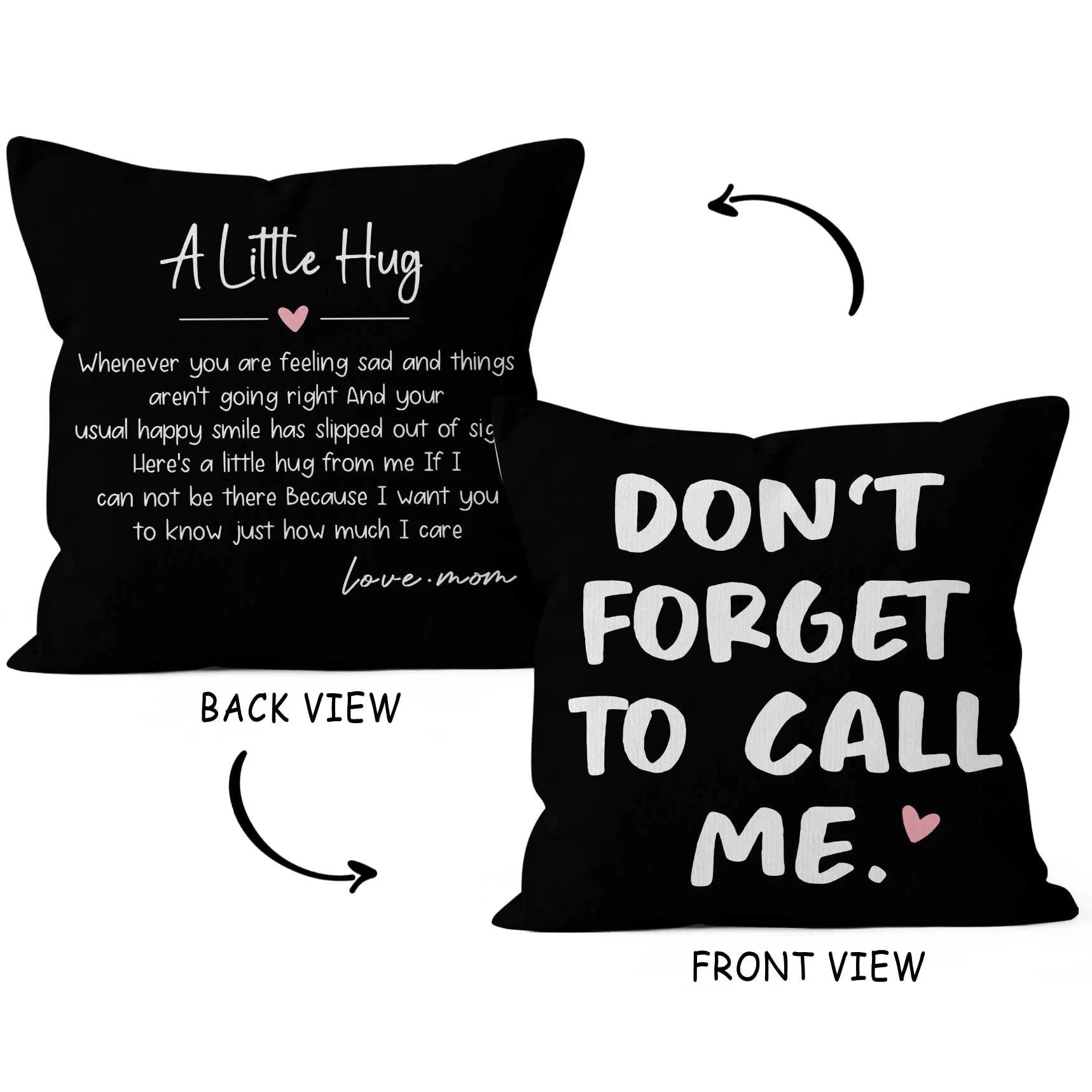 HIWX College Dorm Decor,Funny Have Fun Be Safe Make Good Choices Call Your Mom Decorative 18 x 18 Throw Pillow Cover,Call Your Mom Pillow,Throw Pillows for Dorm Bed Room Student Decor Pillowcase