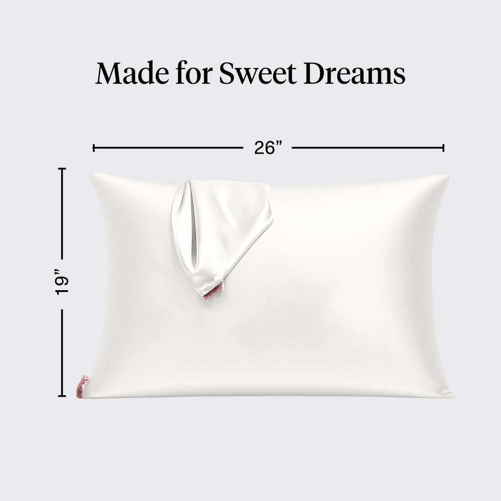 Kitsch Satin Pillowcase with Zipper - Standard Size, Leopard | Softer Than Silk Pillow Cases, Smooth Cooling Satin Pillow Case for Hair and Skin, Wrinkle-Free, Machine Washable