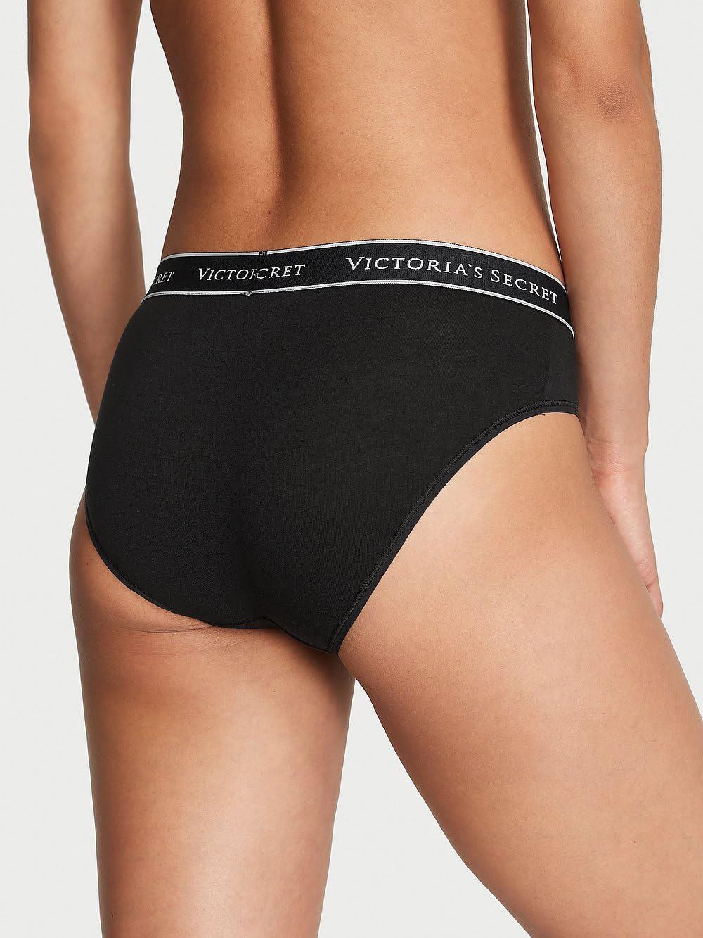 Victoria's Secret Women's Cotton Logo Hipster Underwear, Moderate Coverage Panties for Women, Multi Pack (XS-XXL)