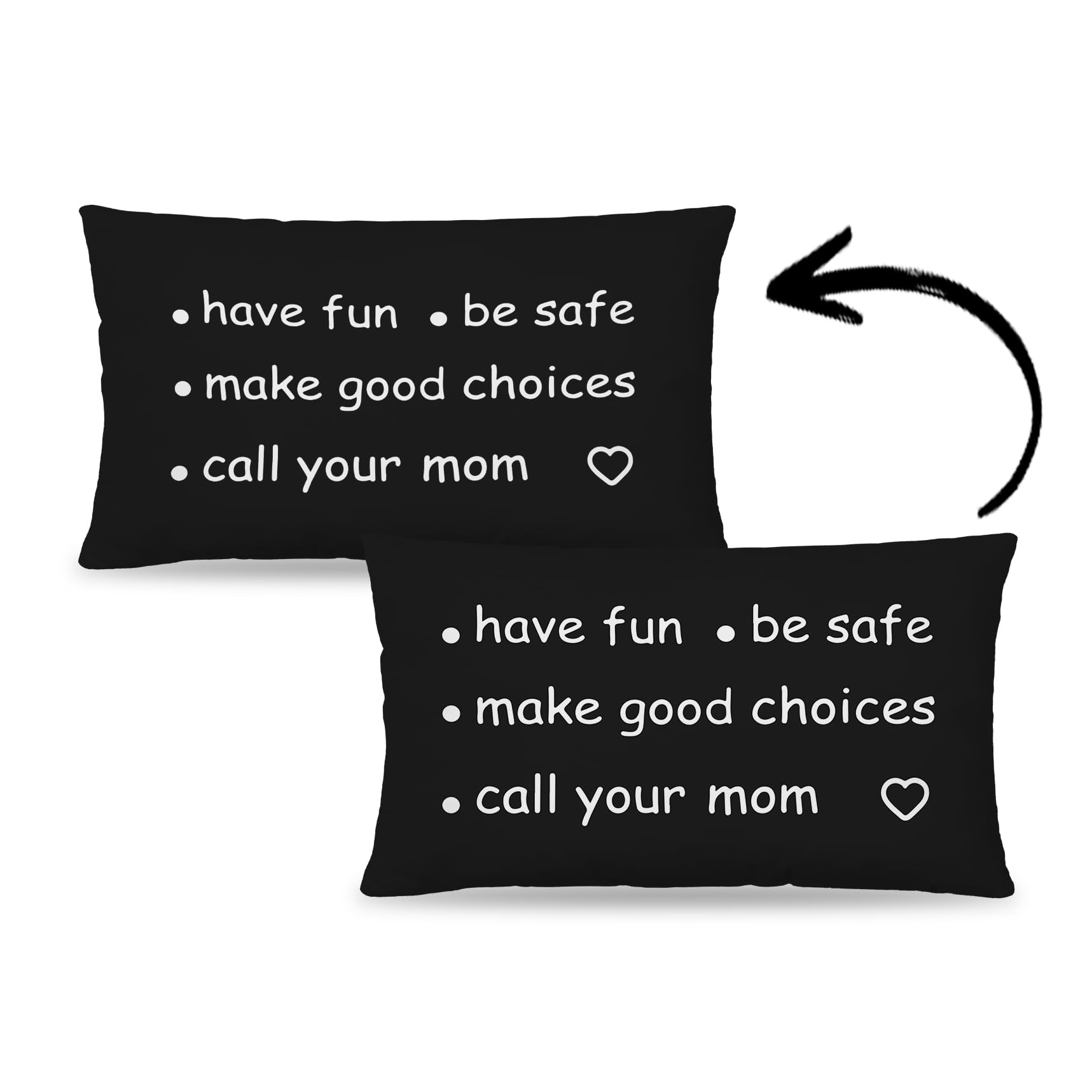 HIWX College Dorm Decor,Funny Have Fun Be Safe Make Good Choices Call Your Mom Decorative 18 x 18 Throw Pillow Cover,Call Your Mom Pillow,Throw Pillows for Dorm Bed Room Student Decor Pillowcase