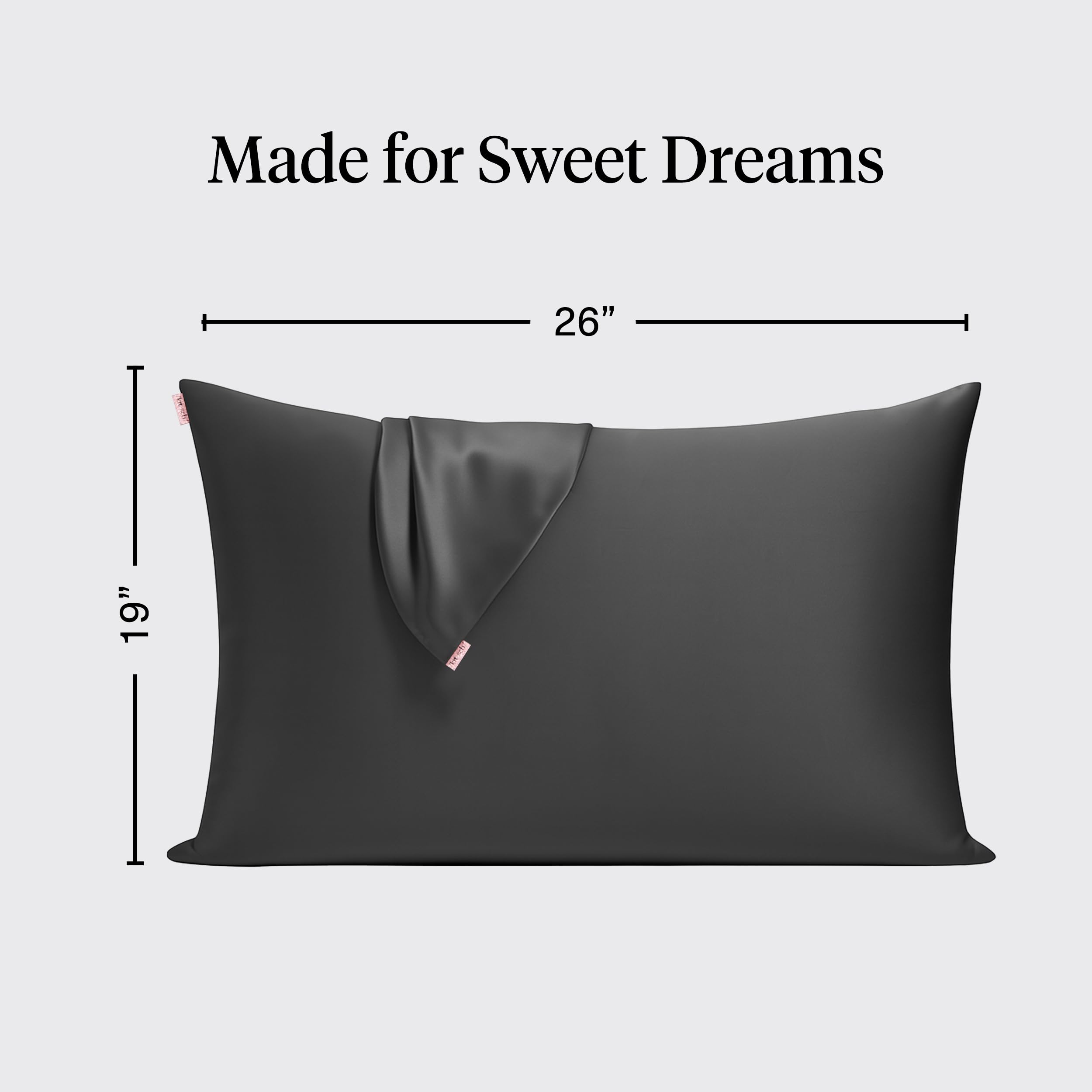 Kitsch Satin Pillowcase with Zipper - Standard Size, Leopard | Softer Than Silk Pillow Cases, Smooth Cooling Satin Pillow Case for Hair and Skin, Wrinkle-Free, Machine Washable