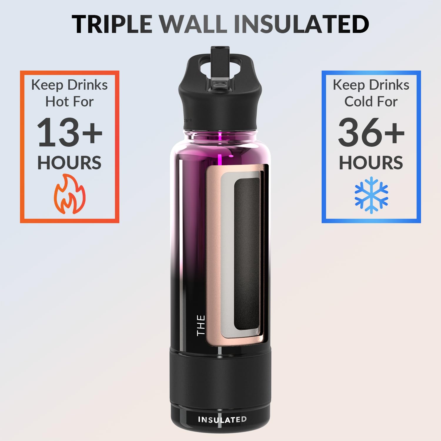 Coldest Insulated Water Bottle with Straw Lid - Stainless Steel Metal Insulated Bottle for Men & Women (Oceanic Green, 32 oz)