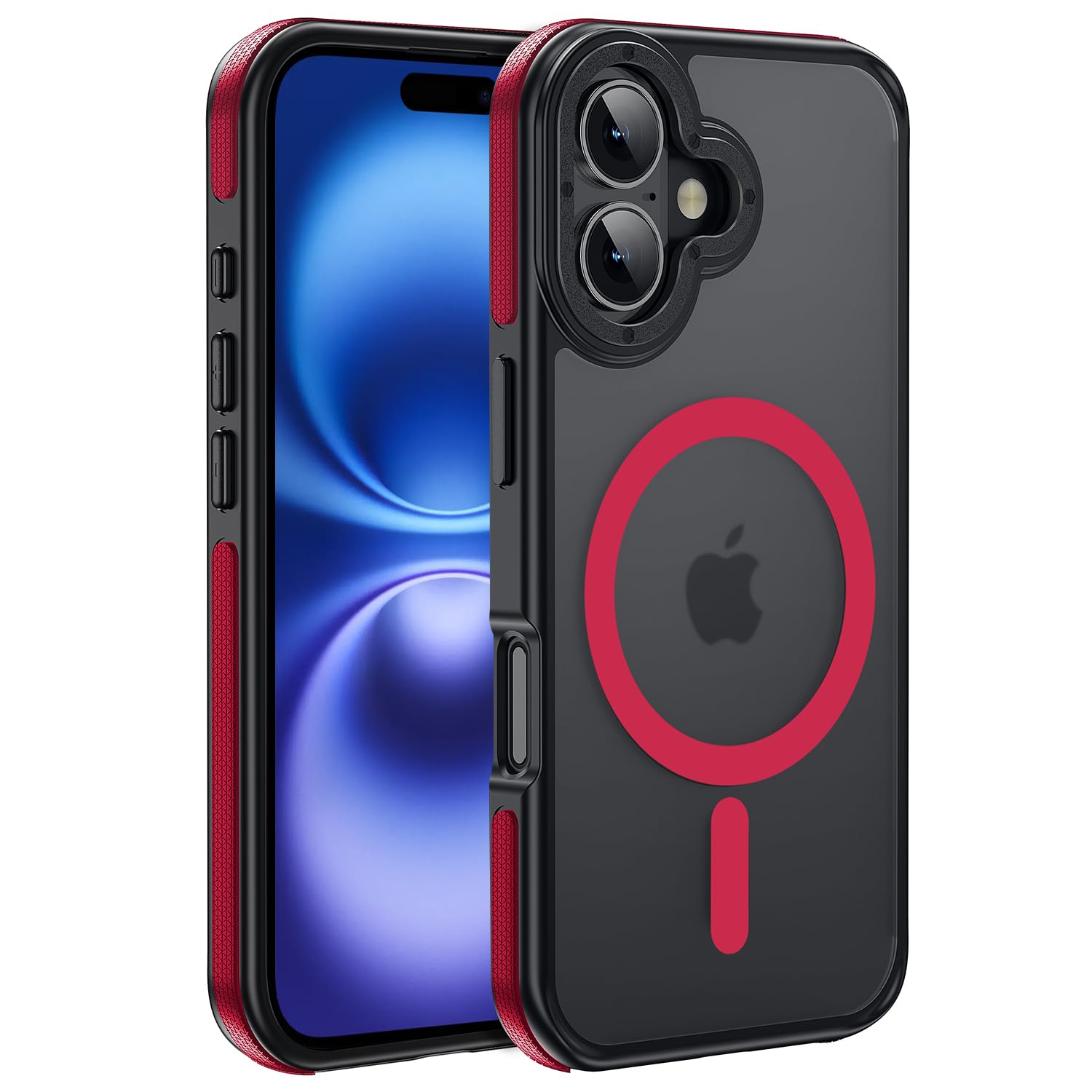 for iPhone 17 Pro Max case with Camera Lens Protector[10Ft Military-Grade Protection] Compatible with fit MagSafe Shockproof Slim Thin Cover case for iPhone 17 Pro Max 6.9 inch, Orange Bumper