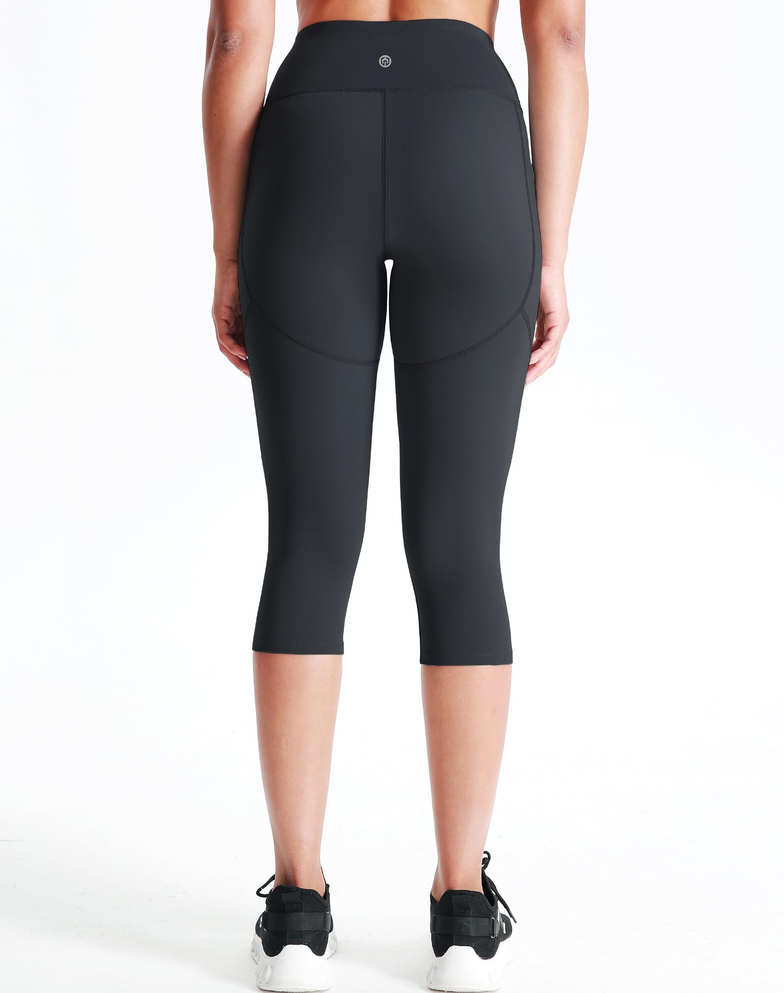 NELEUS Women's Yoga Running Capris Tummy Control High Waist Workout Pants